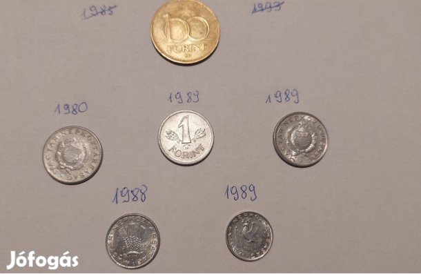 Magyar pénzérmék a közelmúltból egyben eladók