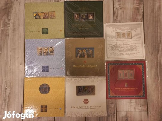 Magyar szentek és boldogok I-VIII. bélyegszett
