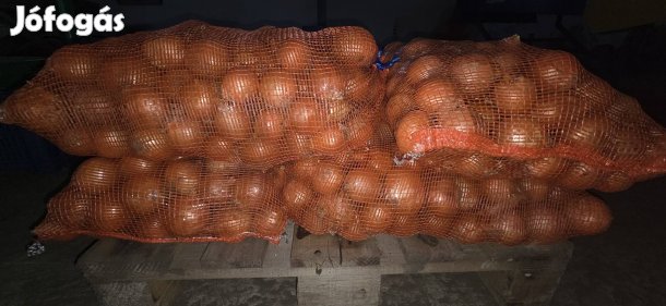Magyar termelőtől, jó ízű vöröshagyma 