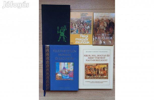Magyar történelem, mondák, legendák, 5 db könyv egyben