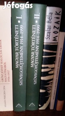 Magyar történeti szöveggyűjtemény 1914-1999 Olvasatlan kötetek!