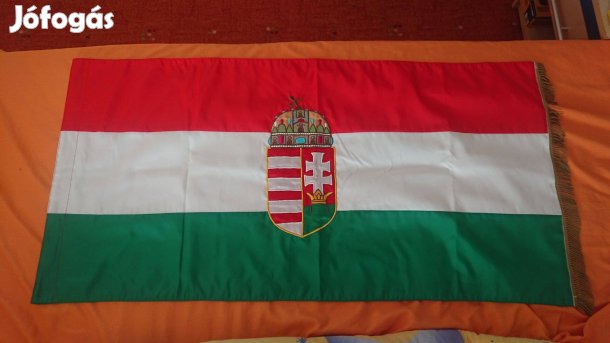 Magyar zászló Hímzett Címeres 60x120 cm