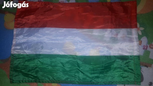 Magyar zászló - 45x30 cm - selyem