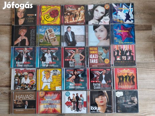 Magyar zenei előadók X faktor sztárok CD lemezei 2000Ft/db