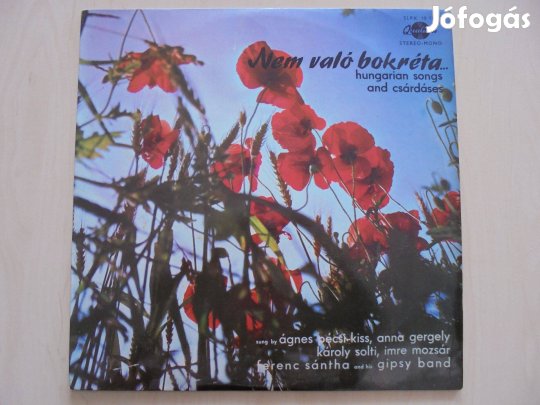 Magyarnóták, csárdások bakelit nagylemezek nóta-csárdás