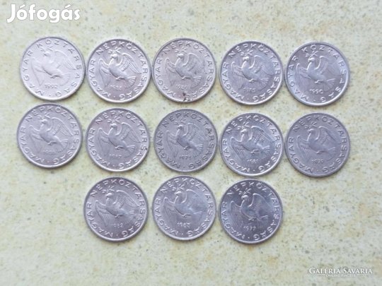 Magyarország 13 db Különböző Érme 10 Fillér 1971-1992