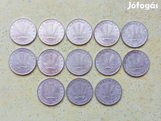 Magyarország 13 db Különböző Érme 20 Fillér 1968-1991