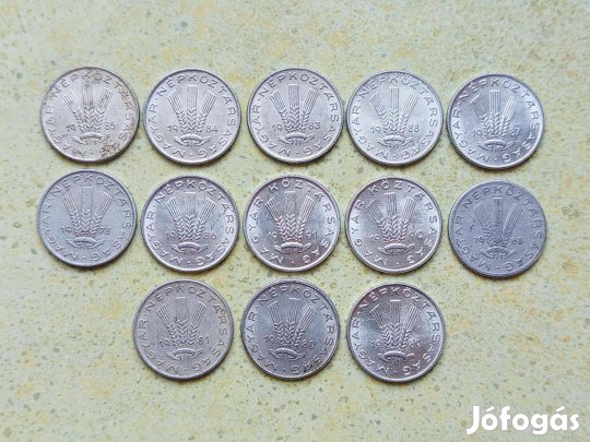 Magyarország 13 db Különböző Érme 20 Fillér 1968-1991