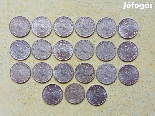Magyarország 21 db Különböző Érme 10 Fillér 1965-1992