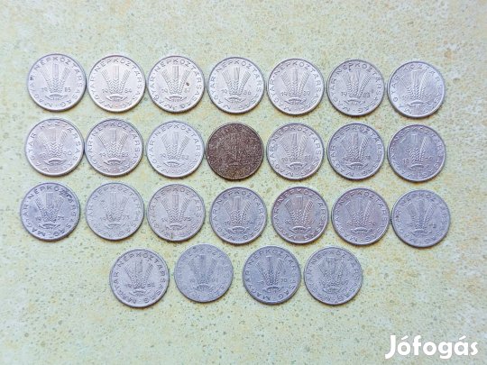 Magyarország 25 db Különböző Érme 20 Fillér 1968-1991