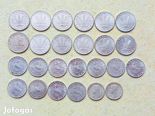 Magyarország 25 db Különböző Érme 5 10 20 Fillér 1959-1992