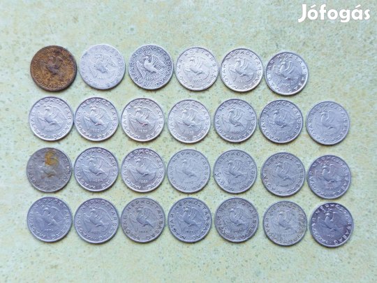 Magyarország 27 db Különböző Érme 10 Fillér 1946-1992