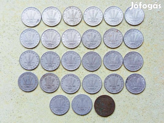 Magyarország 27 db Különböző Érme 20 Fillér 1947-1991