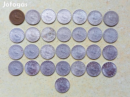 Magyarország 29 db Különböző Érme 10 Fillér 1946-1992