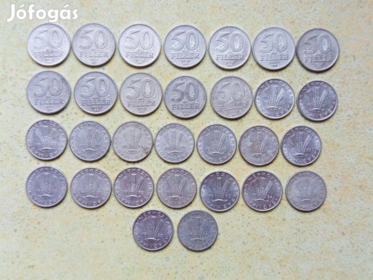 Magyarország 30 db Különböző Érme 20 50 Fillér 1968-1991
