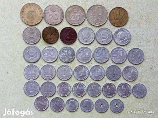 Magyarország 39 db Különböző Érme Fillér és Forint 1952-1995