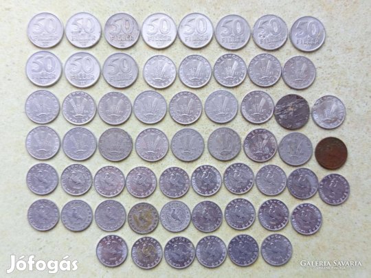 Magyarország 59 db Különböző Érme 10,20,50 Fillér 1946-1992