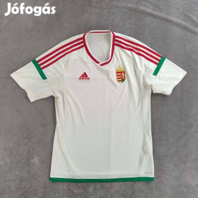 Magyarország Magyar válogatott 2016-18 Adidas vendég foci mez M-es