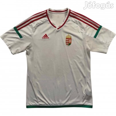 Magyarország Magyar válogatott 2016-18 Adidas vendég foci mez M-es
