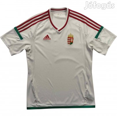Magyarország Magyar válogatott 2016-18 Adidas vendég foci mez M-es