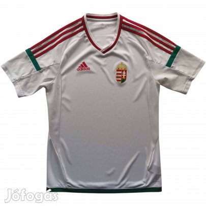 Magyarország Magyar válogatott 2016-18 Adidas vendég foci mez S-es