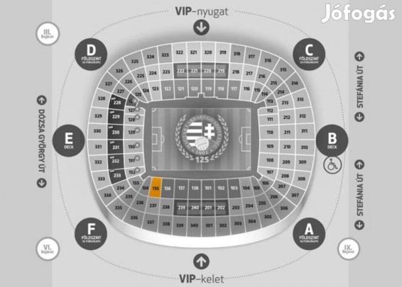 Magyarország Szlovénia foci mérkőzés 2 jegy magyar szlovén meccsjegy