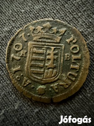 Magyarország, II. Rákóczi Ferenc 1 poltura 1707 KB 