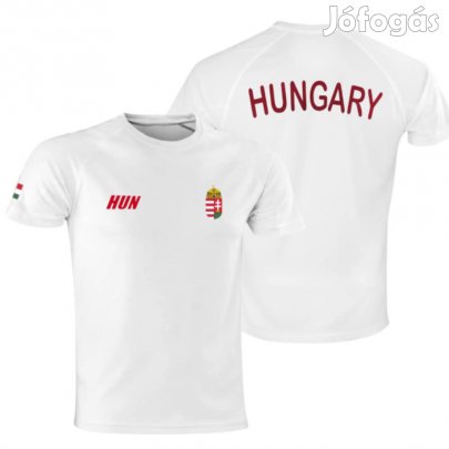 Magyarország mez felső szurkolói fehér "Hungary" feliratos felnőtt