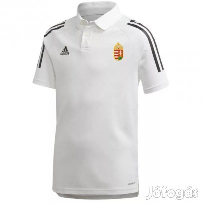 Magyarország póló felnőtt galléros Adidas fehér