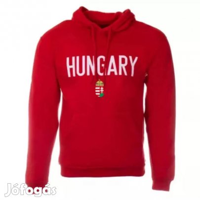 Magyarország pulóver felnőtt kapucnis HUNGARY piros