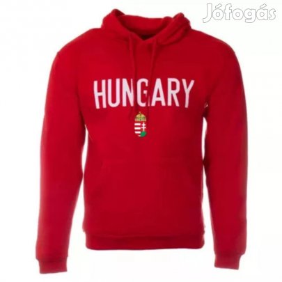 Magyarország pulóver felnőtt kapucnis HUNGARY piros