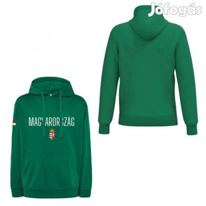 Magyarország pulóver felnőtt kapucnis zöld