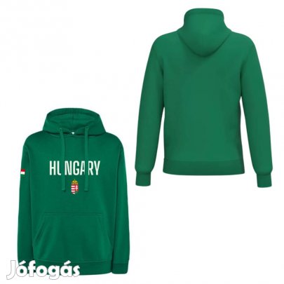 Magyarország pulóver felnőtt kapucnis zöld
