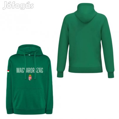 Magyarország pulóver felnőtt kapucnis zöld