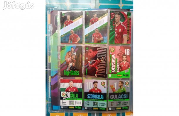 Magyarország teljes szett Top Class 2024 focis kártya