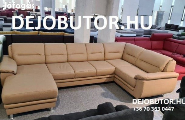 Mailand krém valódi bőr kanapé ülőgarnitúra 155x310x175 cm ualak