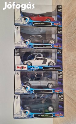 Maisto 1:24 modellautók Honda Jaguar Audi Chrysler