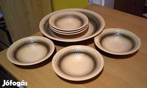 Majolika/fajansz retro FS Faianta desszertes készlet