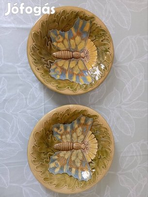 Majolika tányér pár