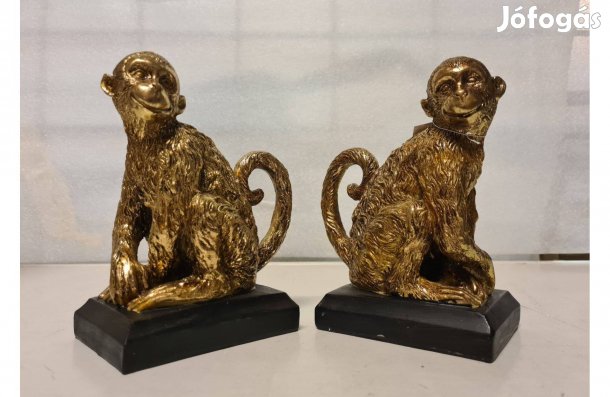 Majom figurás könyvtámasz pár