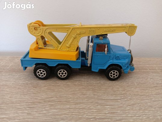 Majorette - Blue Yellow Ford Crane Truck Blue