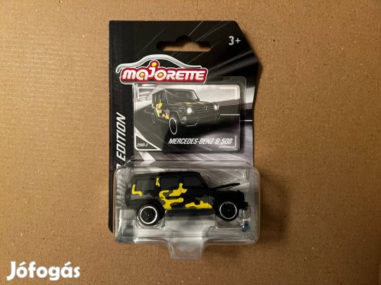Majorette - Mercedes-Benz G 500 - camo fekete/sárga