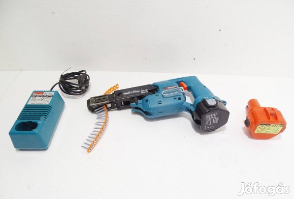 Makita 12 V akkus gipszkartoncsavarozó csavarbehajtó csavarozó