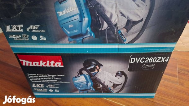 Makita DVC260Zx4 akkus háti porszívó