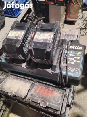 Makita Li-ion kétportos töltő 2 akksival