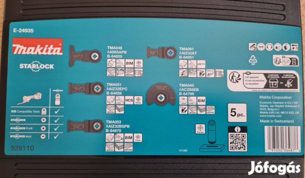 Makita Starlock fűrészlap készlet Új! 5db-os