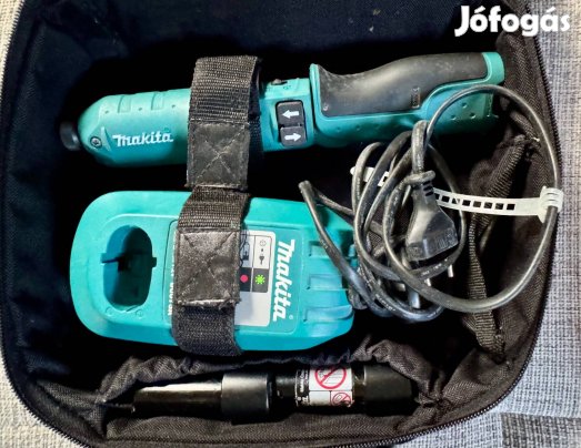 Makita TD020 csavarozó + 2db felújított 3Ah akku + táska