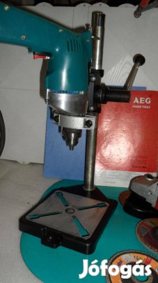 Makita fémházas fúrógép ütve fúró, többfunkciós fúróállvány külön is