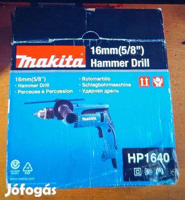 Makita hp1640 ütvefúró + fúrógép állvány.
