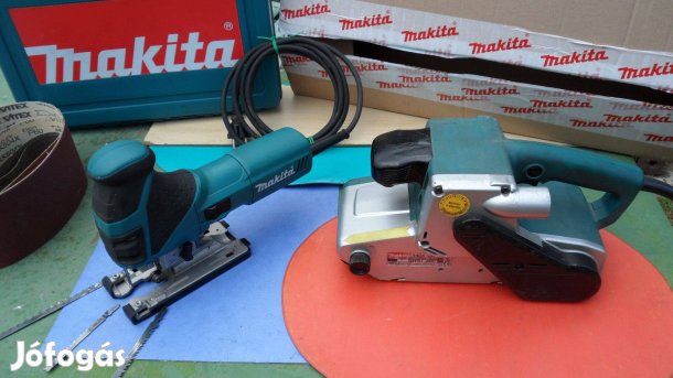 Makita széles 100 mm fordsz. új állap. szalagcsiszoló csiszoló 9404 J